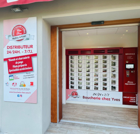 distributeur de viande boucherie 24h/24 à Ruoms